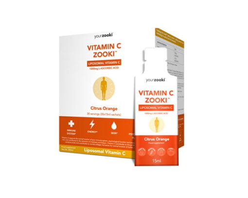 Liposomale Vitamine C, 30 x 15 ML Sachets - Yourzooki